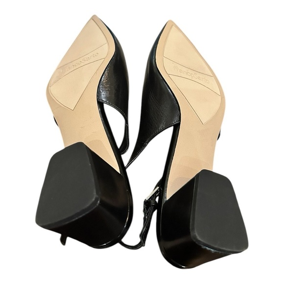 Franco Sarto Racer Slingback Pumps - Black - size: 7.5 Wide (EU 38), New - Picture 4 of 10